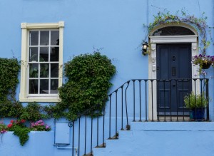 Casa albastra din Howth, Irlanda  
